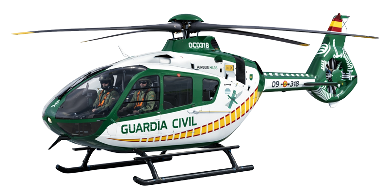 Helicóptero guardia civil